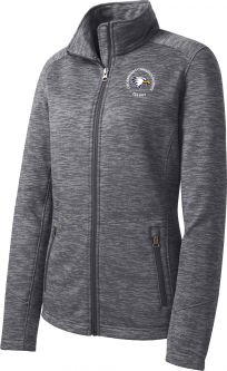 Port Authority Ladies Digi Stripe Fleece Jacket, Black